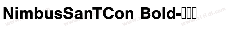 NimbusSanTCon Bold字体转换
